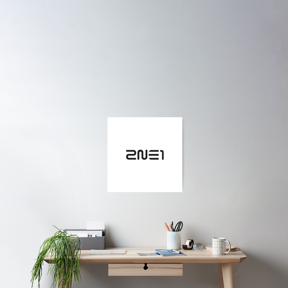 2ne1 Logo Poster By Brightcove Redbubble