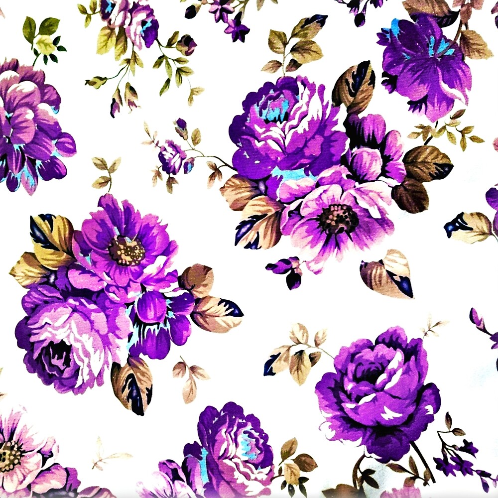 Pink Violet Roses Pattern
