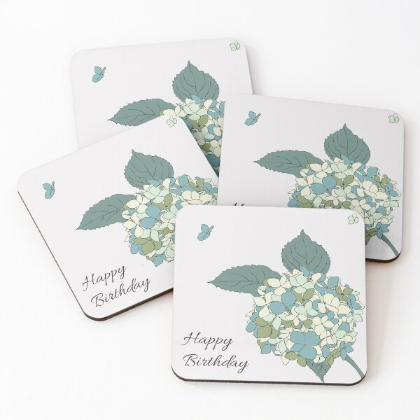 Item preview, Hydrangea | Birthday Card designed and sold by mariline-design.