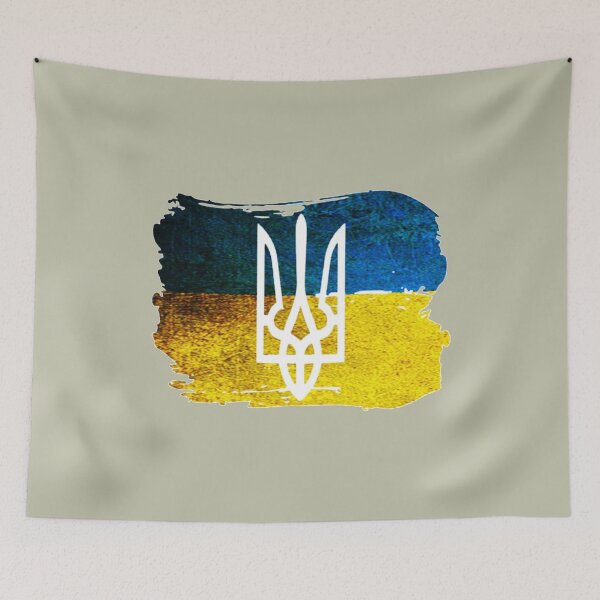 Item preview, Ukrainian Trident Symbols Ukraine Flag designed and sold by DavidsonHello.