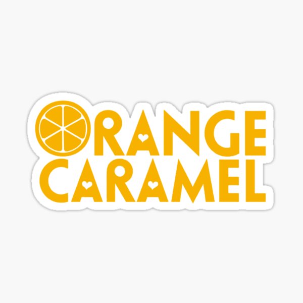 Orange Caramel Logo Sticker By Brightcove Redbubble