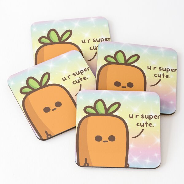 Item preview, You Are Super Cute. Carrot Loves You designed and sold by LifeOfAPotato.