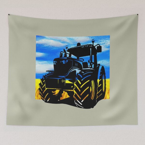 Item preview, Farmer Stand With Ukraine Funny Ukrainian Farmer Steals Tank designed and sold by DavidsonHello.