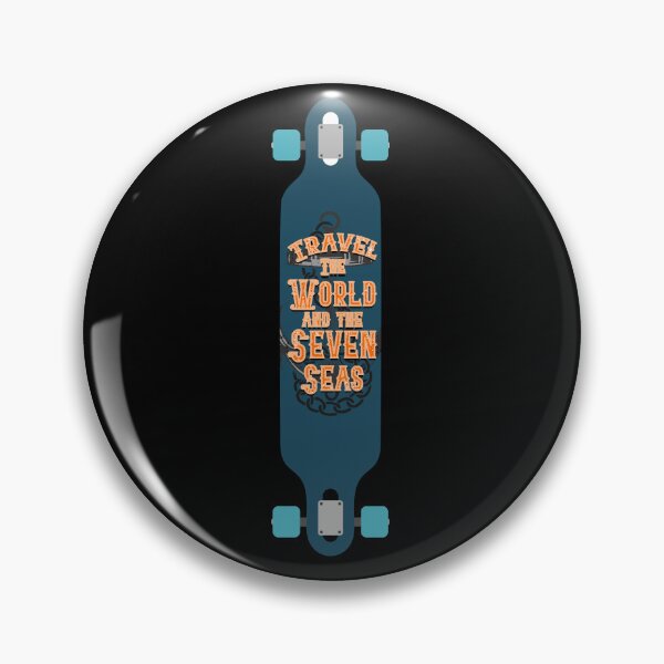 Item preview, Longboard Skateboard with Travel the world designed and sold by BRU Design.