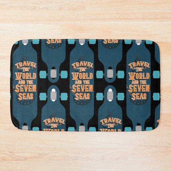 Item preview, Longboard Skateboard with Travel the world designed and sold by BRU Design.