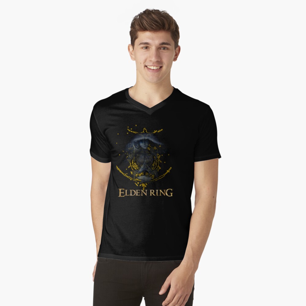 Vista previa del artículo con la obra «Camiseta de cuello en V», diseñado y vendido por VilShannonWalke.