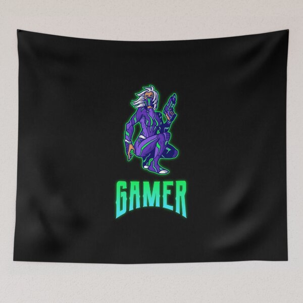 Item preview, Gamer with Futuristic Female Warrior designed and sold by PRIVARSHU.