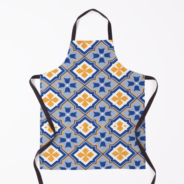 Item preview, Antique Blue Azulejo Tile Floral Pattern  designed and sold by anisbbmbrush.