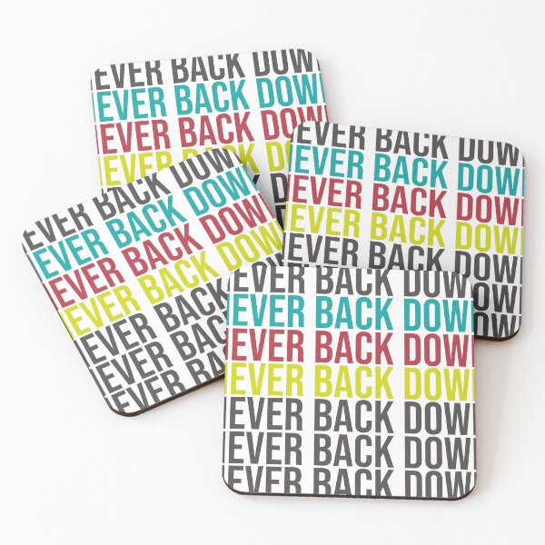Item preview, NEVER BACK DOWN designed and sold by IyakMan.