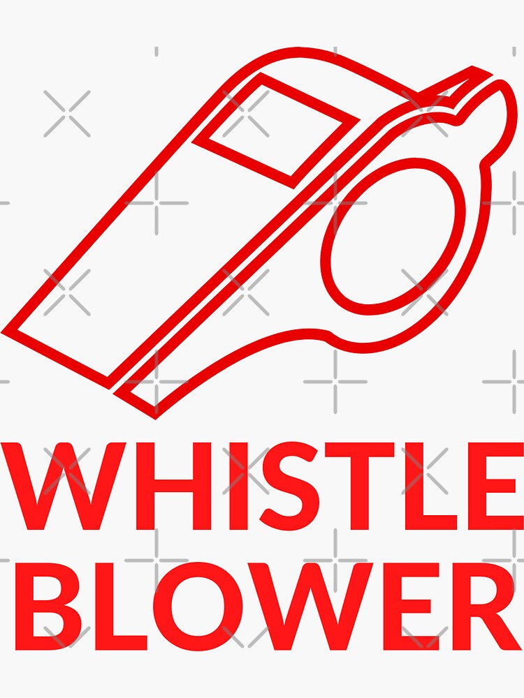 "WHISTLE BLOWER" Sticker by RobbiesMusic Redbubble
