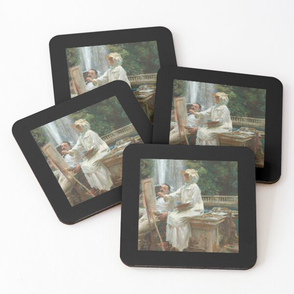 Item preview, John Singer Sargent  The Fountain Villa Torlonia Frascati Italy designed and sold by KhacHoangshop.
