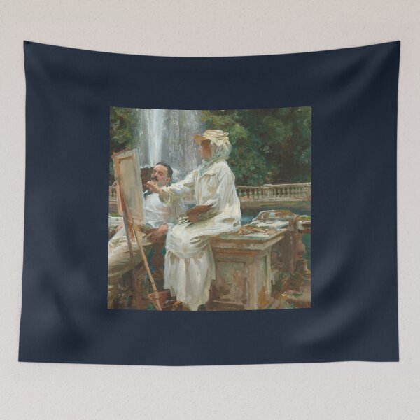Item preview, John Singer Sargent  The Fountain Villa Torlonia Frascati Italy designed and sold by KhacHoangshop.