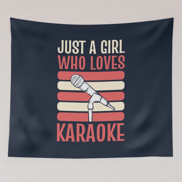 Item preview, Just A Girl Who Loves Karaoke designed and sold by KhacHoangshop.