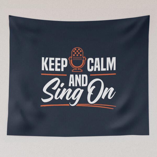 Item preview, Keep Calm And Sing On Singer Music Karaoke designed and sold by KhacHoangshop.