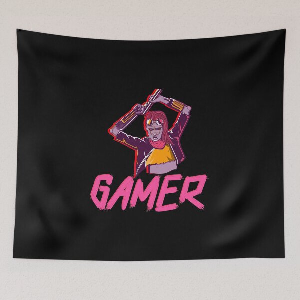Item preview, Gamer with Angry Female Shooter designed and sold by PRIVARSHU.