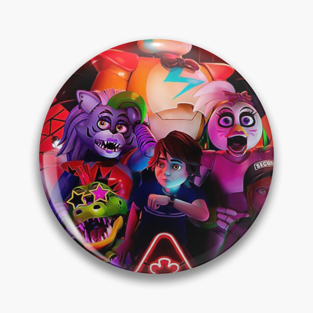 FNAF Security Breach Ver. 2 Enamel Pins Free Sticker 