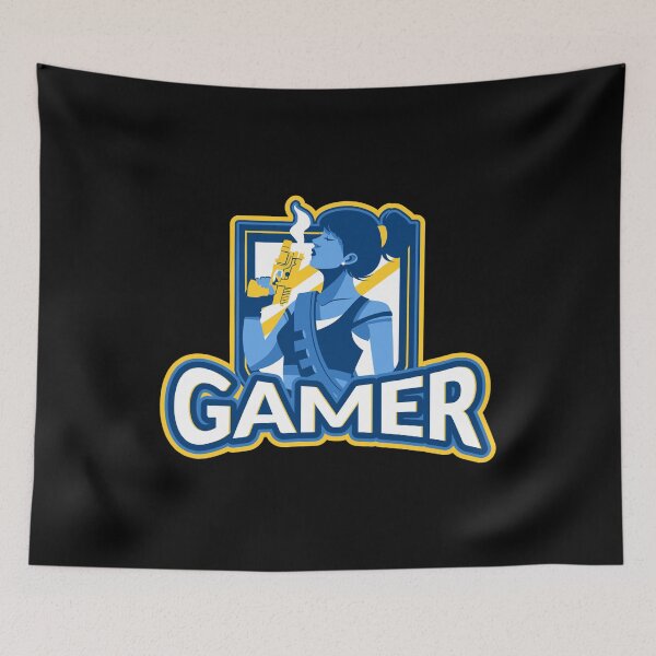 Item preview, Gamer with Female Shooter designed and sold by PRIVARSHU.