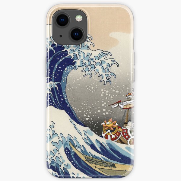Grande vague de Kanagawa Le soleil Coque souple iPhone