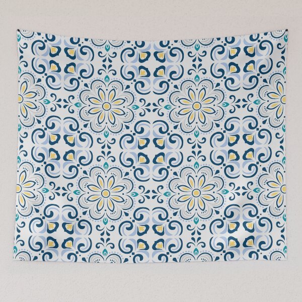 Item preview, Blue and white Portuguese azulejos designed and sold by anisbbmbrush.