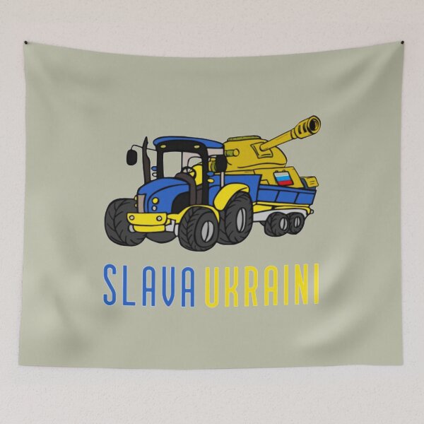 Item preview, Slava Ukraini - Then the farmers clear away the garbage designed and sold by DavidsonHello.