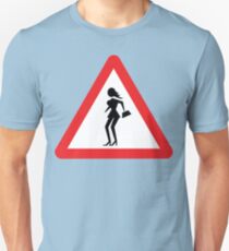 Caution Prostitute (Attenzione Prostitute) Unisex T-Shirt