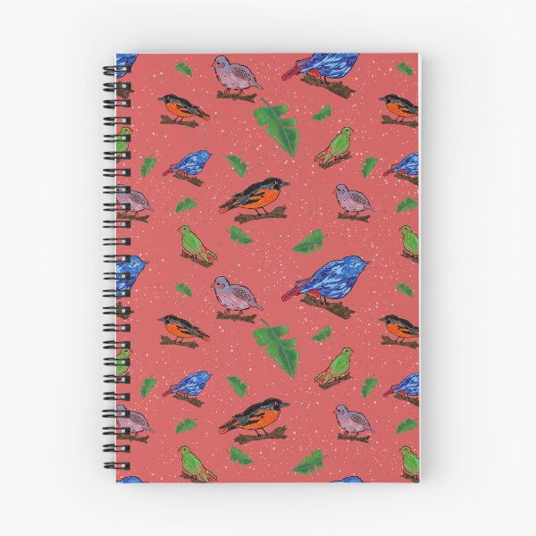 Item preview, Hand drawn tropical birds and leaves designed and sold by CurlyPaintbrush.