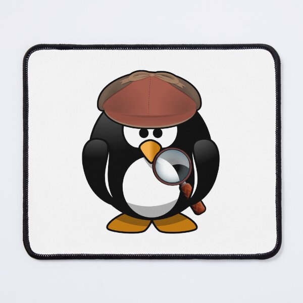Item preview, Cartoon Illustration Of a Penguin With a Magnifying Glass Avatar designed and sold by nuvalonstyles.