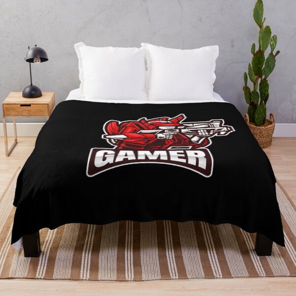 Item preview, Gamer with Red Robot having Rifle designed and sold by PRIVARSHU.