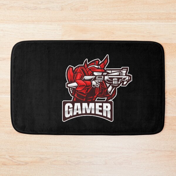 Item preview, Gamer with Red Robot having Rifle designed and sold by PRIVARSHU.