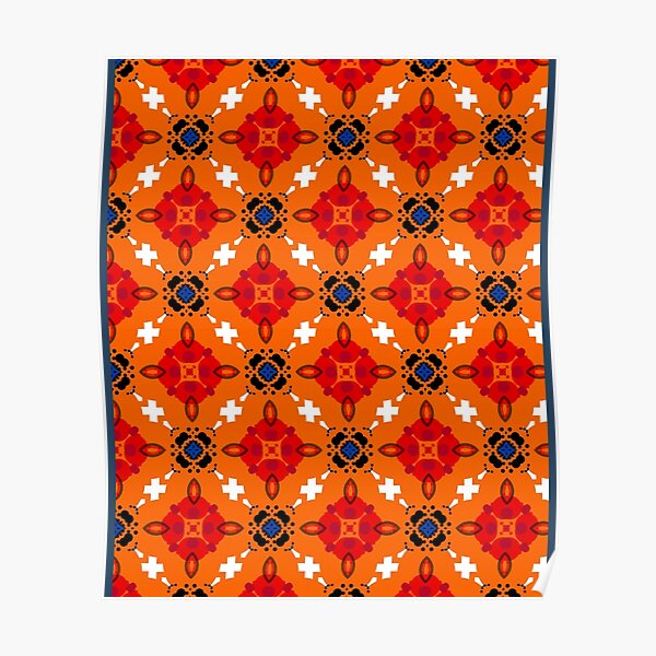 kunterbunt Farbkreis nahtlose bunte Wiederholungsmuster Grafik Poster