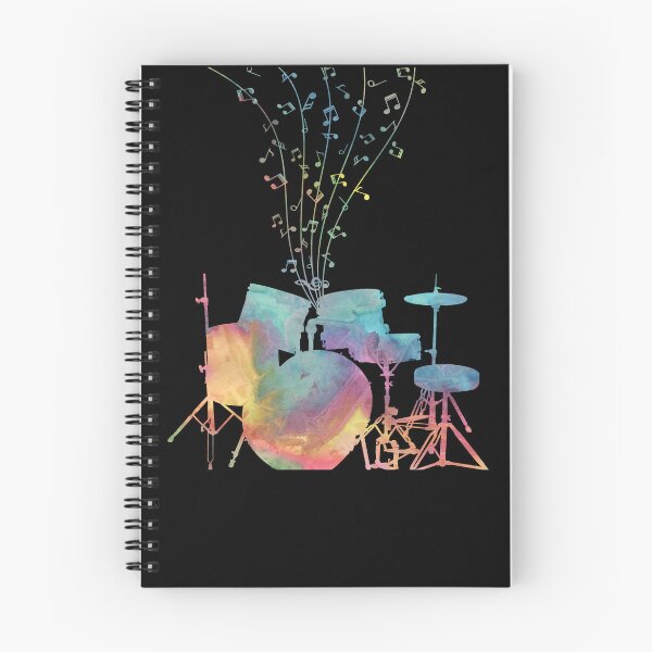Item preview, Watercolor Drums With Music Notes designed and sold by Primroaddesigns.