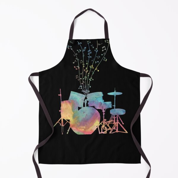 Item preview, Watercolor Drums With Music Notes designed and sold by Primroaddesigns.