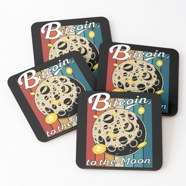 Item preview, Bitcoin to the Moon Distressed | Retro Vintage Look designed and sold by Qudkin.