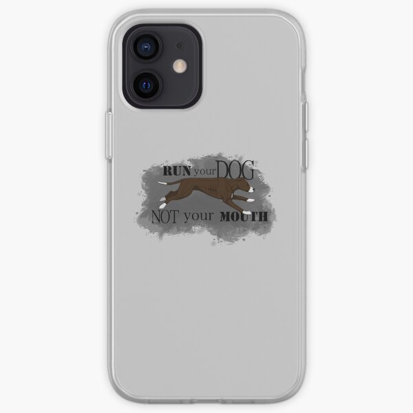 run your dog not your mouth american pit bull terrier liver and white iphone case cover by maretjohnson redbubble