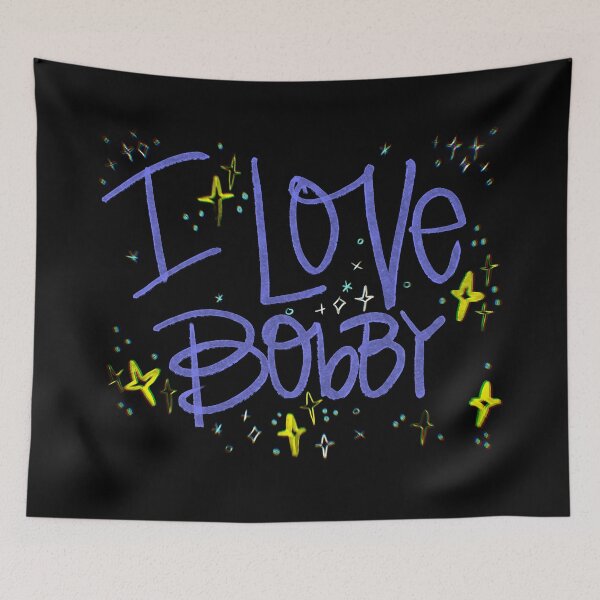 Item preview, I LOVE BOBBY CUSTOM NAME PURPLE designed and sold by GIVENGRACE.ART.