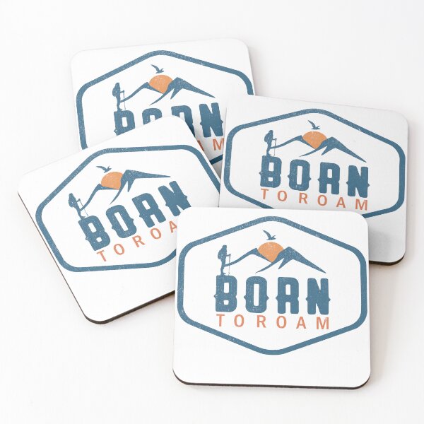 Item preview, BORN TO ROAM - motivational quote for hikers, hiker quote, simple design designed and sold by GeradoSadow.