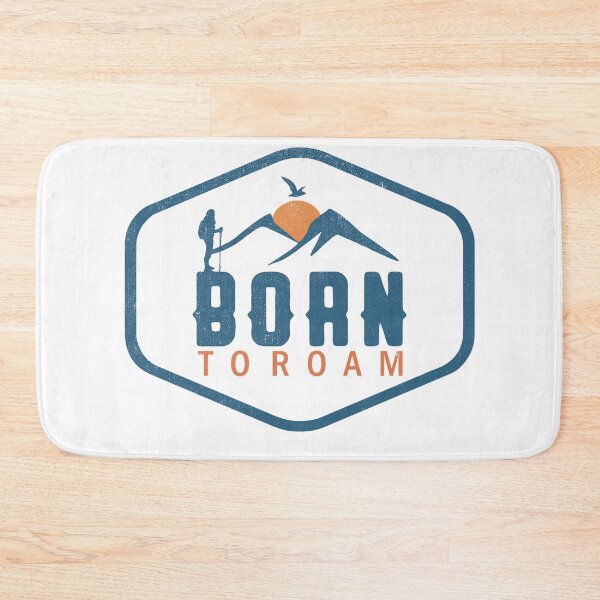 Item preview, BORN TO ROAM - motivational quote for hikers, hiker quote, simple design designed and sold by GeradoSadow.