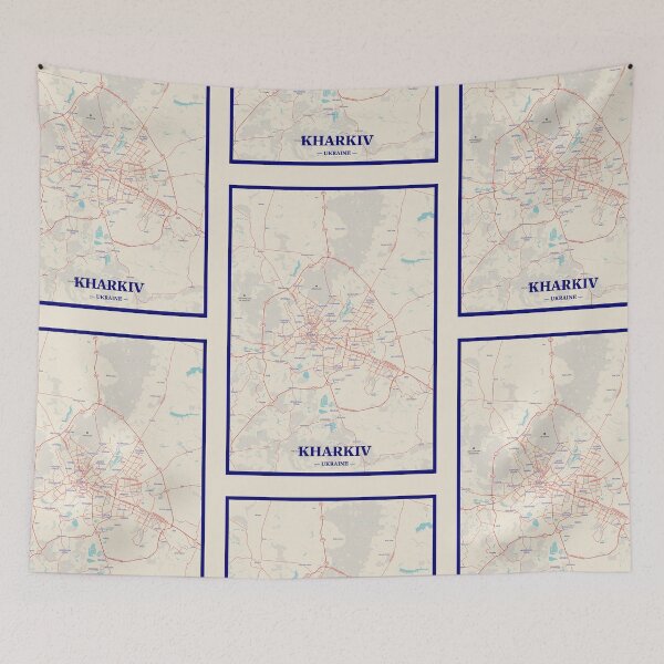 Item preview, Kharkiv City Map designed and sold by randomorder.