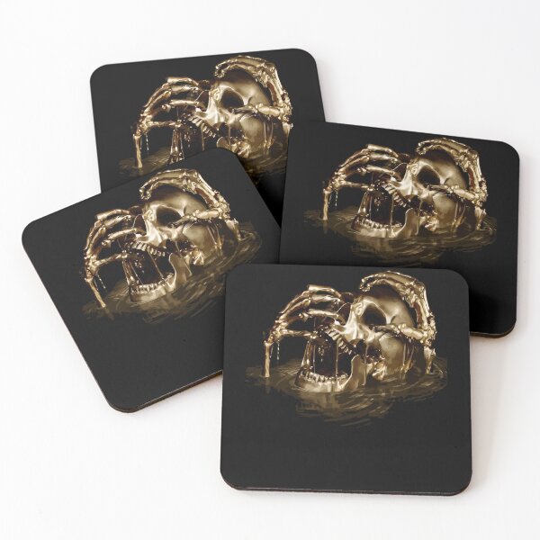 Aperçu de l'œuvre Cadeau d'anniversaire Black Sails Golden Skull Cadeaux pour les fans de musique créée et vendue par Nicolafranecki.