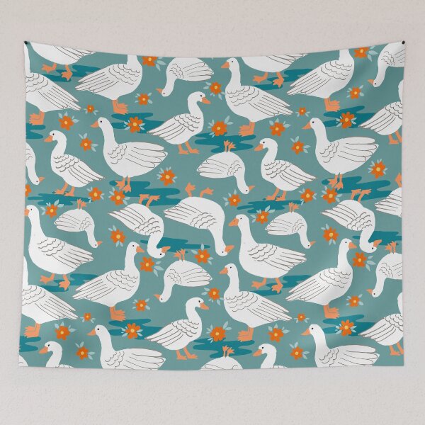 Item preview, Geese in The meadow designed and sold by FrancesPoff.