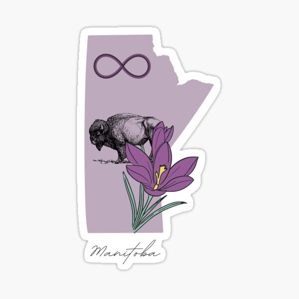 Item preview, Manitoba Prairie Crocus Buffalo Metis Indigenous  designed and sold by LetterheadShop.