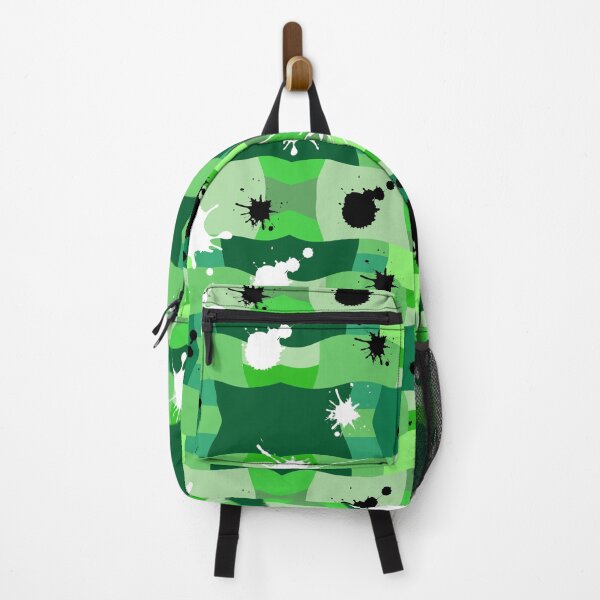 Item preview, Green Camouflage with Black and White Ink Spots Pattern designed and sold by quinellie.