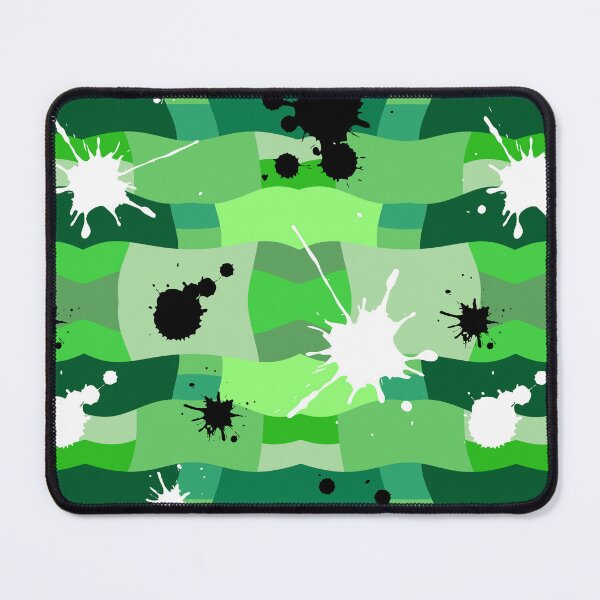 Item preview, Green Camouflage with Black and White Ink Spots Pattern designed and sold by quinellie.