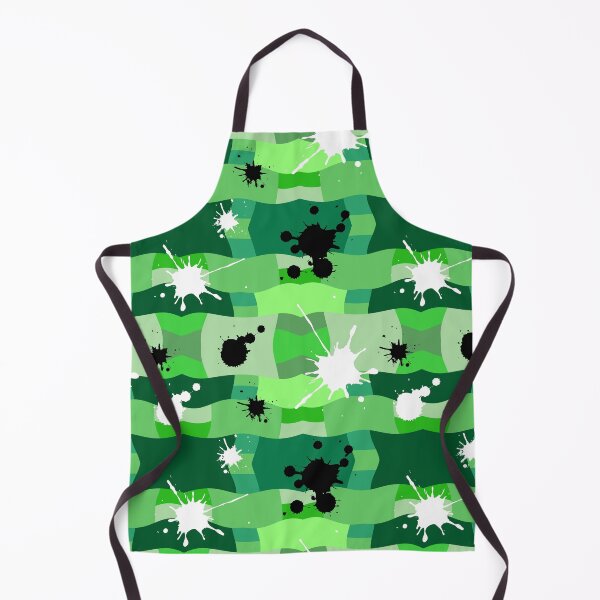 Item preview, Green Camouflage with Black and White Ink Spots Pattern designed and sold by quinellie.