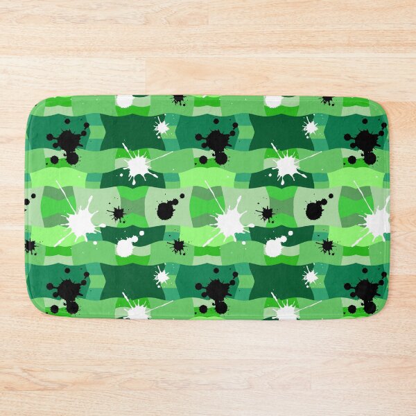 Item preview, Green Camouflage with Black and White Ink Spots Pattern designed and sold by quinellie.