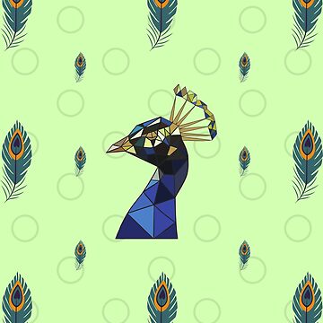 Artwork thumbnail, Peacock Pattern design by JiggsFashion
