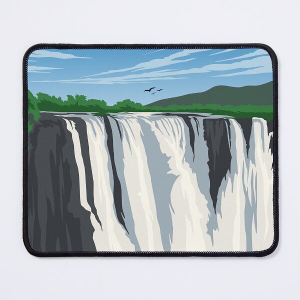 Item preview, Victoria Falls National Park Zambia Africa Travel Poster designed and sold by Stadify.