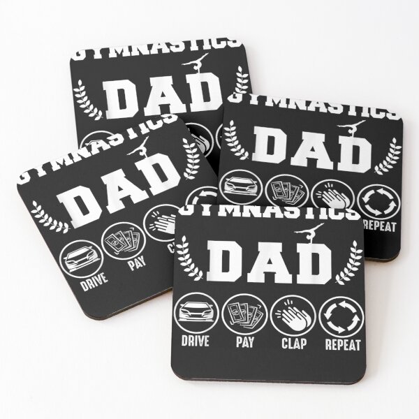 Item preview, Mens Gymnastics Dad Drive Pay Clap Repeat Fathers Day Gift designed and sold by DKshowmaker.