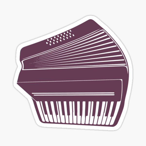 "Instrument Accordion Sticker" Sticker for Sale by webstergam | Redbubble