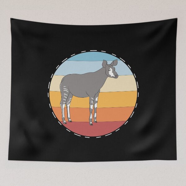 Item preview, Safari Zoo Animal African Wildlife Retro Okapi designed and sold by bestshirtdesign.